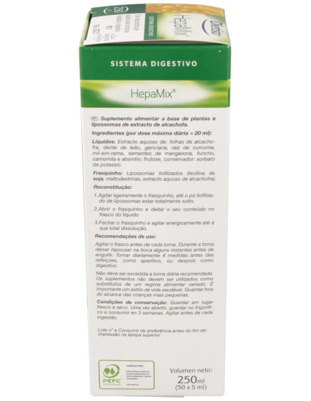 Hepamix (Hepatico-Biliar) Jarabe 250Ml