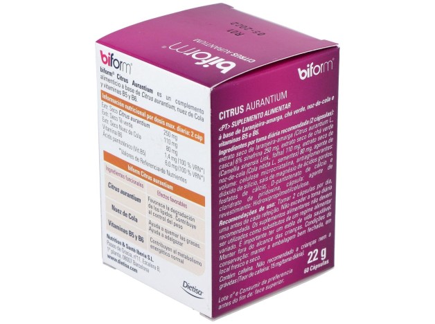 Biform Citrus Aurantium Quemagrasas 60Cáps