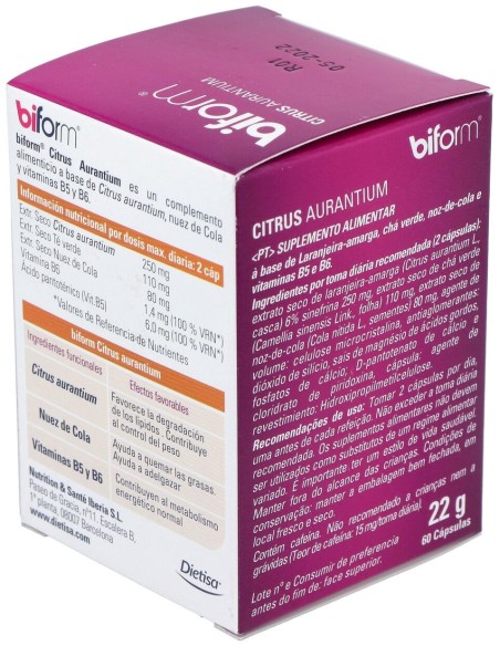 Biform Citrus Aurantium Quemagrasas 60Cáps