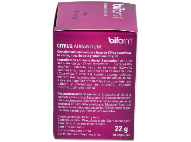 Biform Citrus Aurantium Quemagrasas 60Cáps