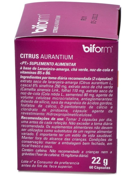 Biform Citrus Aurantium Quemagrasas 60Cáps