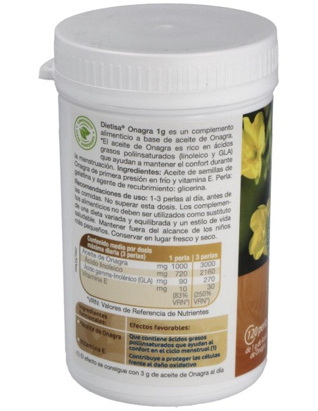 Dietisa Omega 6 Onagra 120Perlas