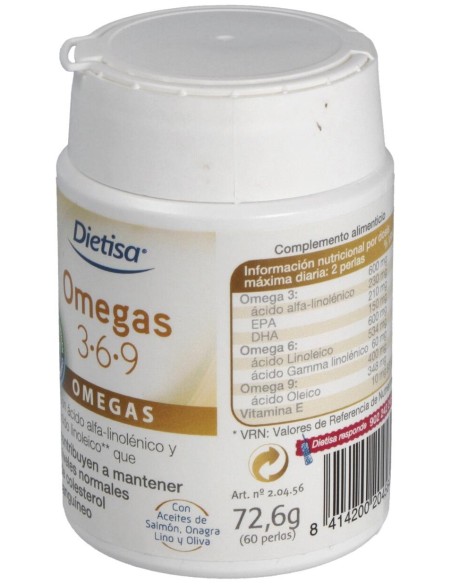 Dietisa Omega 3-6-9 60 Perlas