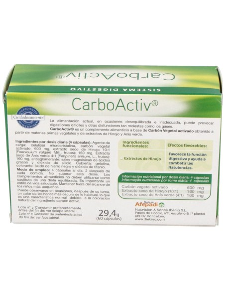 Dietisa Carboactiv 60Cáps