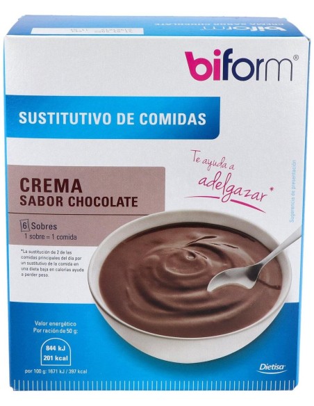 Dietisa Natillas Chocolate Sustitutivas Biform 6 Sobres