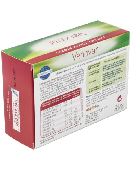 Dietkum Venovar Circulacion Piernas 60Cap.