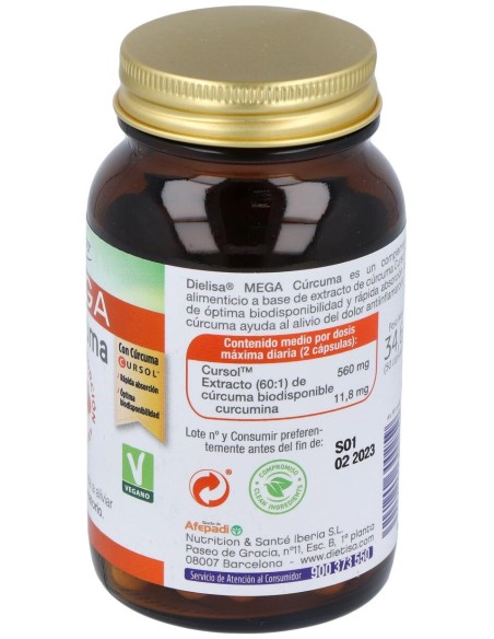 Dietisa Mega Cúrcuma 50Caps