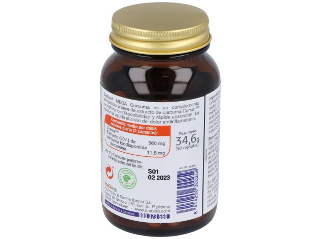 Dietisa Mega Cúrcuma 50Caps
