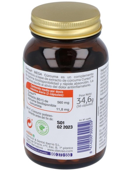 Dietisa Mega Cúrcuma 50Caps