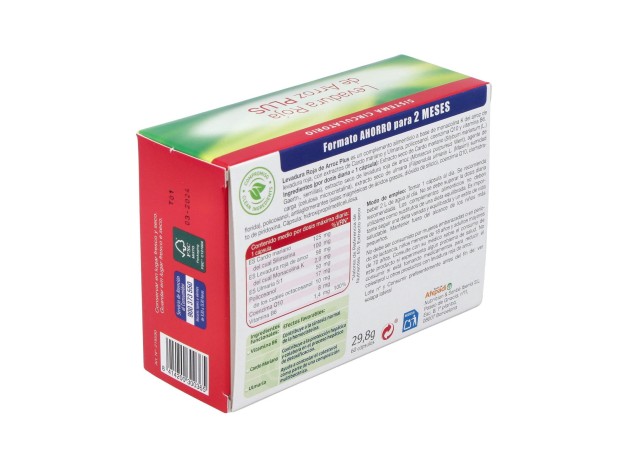 Levadura Roja De Arroz Plus 60Cap.