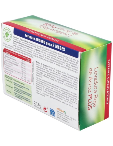 Levadura Roja De Arroz Plus 60Cap.