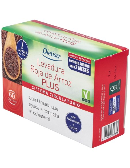 Levadura Roja De Arroz Plus 60Cap.
