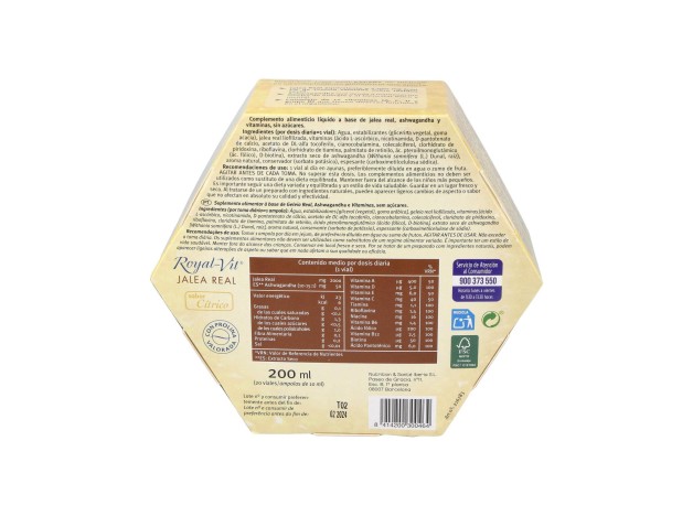 Jalea Real Royal Vit Expert Sin Azucar 20Viales