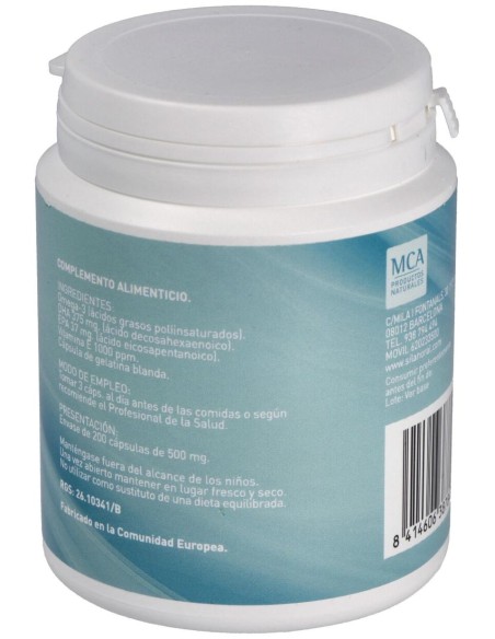 Mca Productos Naturales Omega 3 375 200Cap