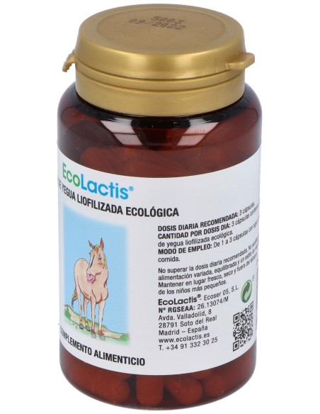 Leche De Yegua Liofilizada Eco 90Cap.