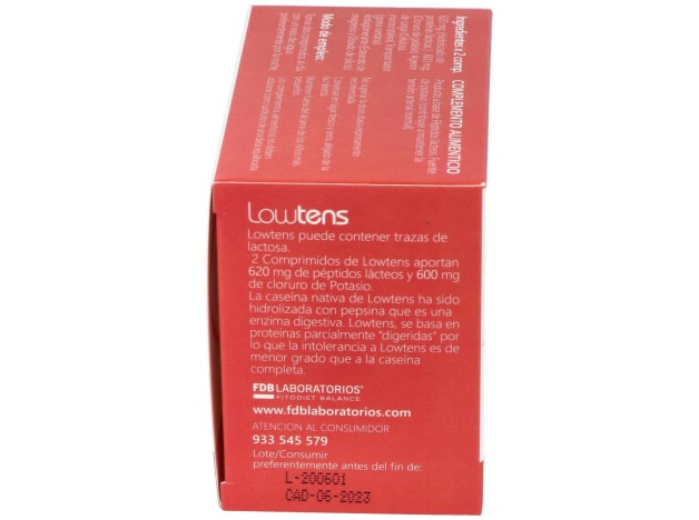 Lowtens Peptidos Lacticos 60Comp.