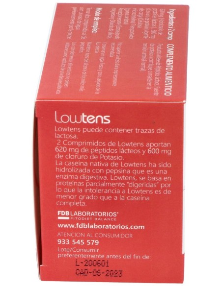 Lowtens Peptidos Lacticos 60Comp.