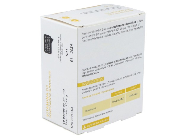 Fdb Vitamina D3 4000Ui 60 Perlas