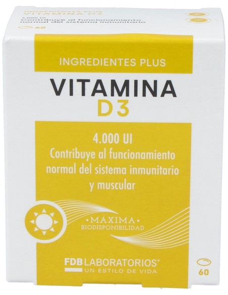 Fdb Vitamina D3 4000Ui 60 Perlas
