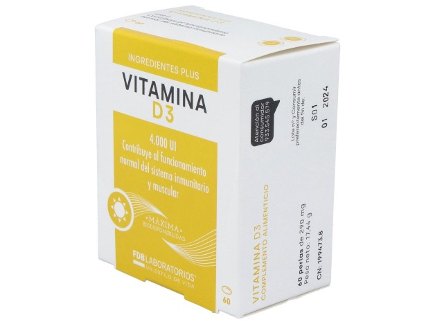 Fdb Vitamina D3 4000Ui 60 Perlas
