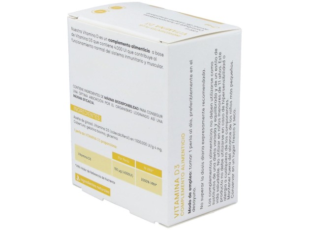 Fdb Vitamina D3 4000Ui 60 Perlas