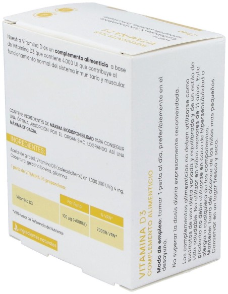 Fdb Vitamina D3 4000Ui 60 Perlas