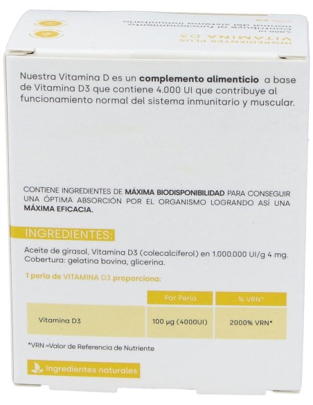 Fdb Vitamina D3 4000Ui 60 Perlas