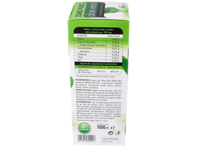 Hforganics Zumo Puro Aloe Vera 1L