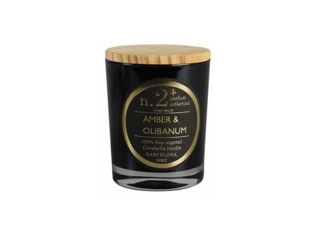 Vela Vaso Perf2 Amber-Olibanum 7,5X9Cm 1Ud.