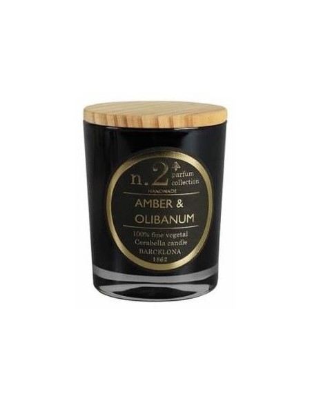 Vela Vaso Perf2 Amber-Olibanum 7,5X9Cm 1Ud.