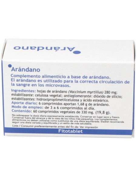 Fitotablet Arandano (Mirtilo) 60Comp