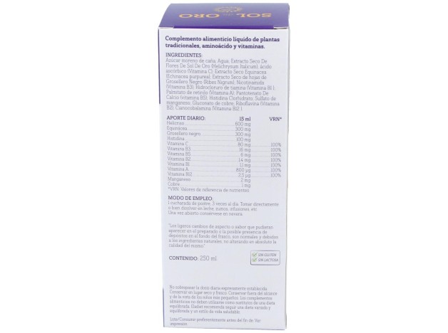 Sol De Oro (Plus) Jarabe 250Ml.
