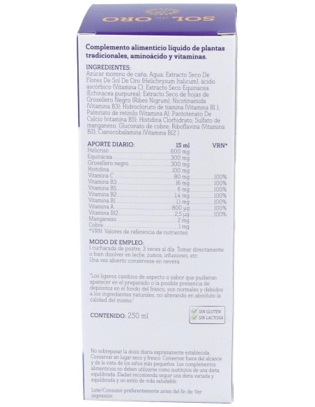 Sol De Oro (Plus) Jarabe 250Ml.