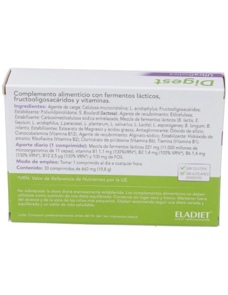 Digest Ultraprobiotic 30 Comprimidos (600Mg)