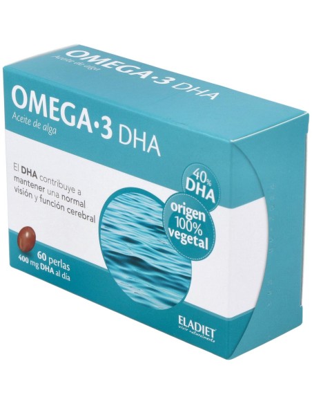 Omega 3 Dha Aceite De Alga Eladiet 60 Perlas