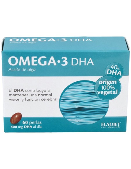 Omega 3 Dha Aceite De Alga Eladiet 60 Perlas