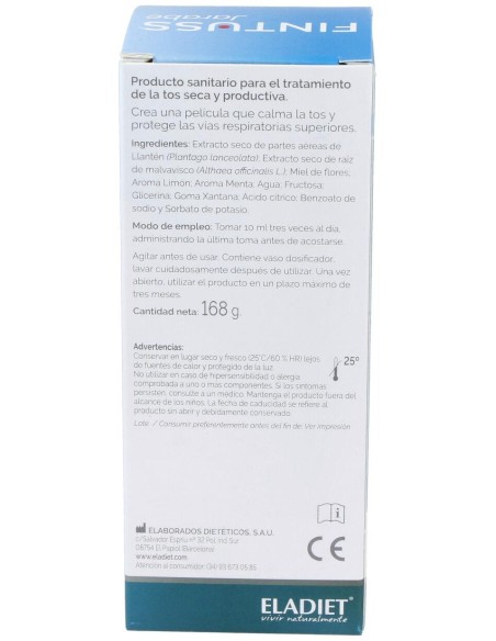 Eladiet Fintuss Jarabe Adulto Tos Seca Y Productiva 140Ml