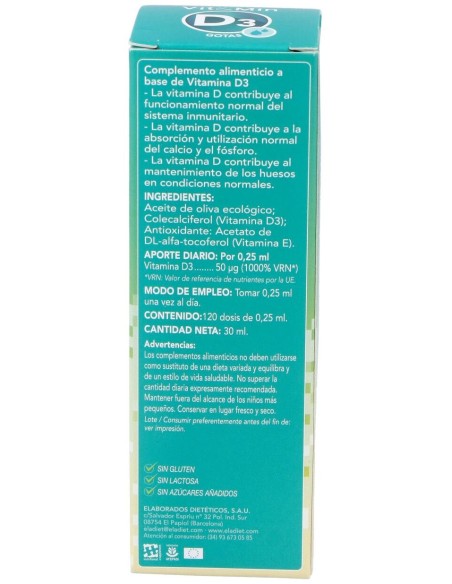 Eladiet Vitamina D3 2000Ui 30Ml