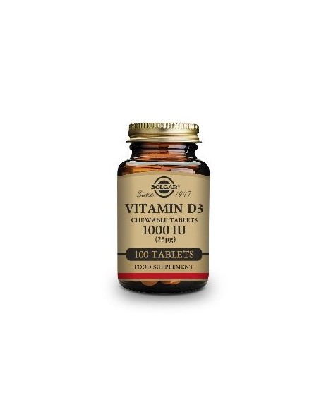 Solgar Vitamina D3 1000Iu 100 Comprimidos