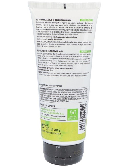 Armonía Mascarilla Capilar Tepezcohuite 200G