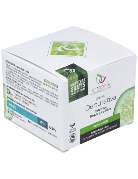 Armonia Crema Facial Pepino Depurativa 50Ml