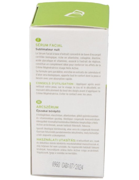 Helix Active Eco Serum Facial Caracol Bio 30Ml.