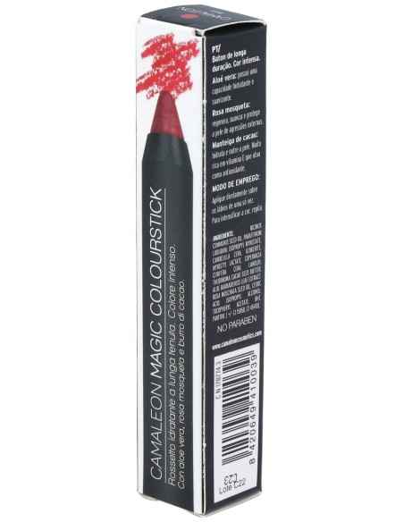 Camaleon Magic Colour Stick Pintalabios Rojo/Burdeos 4G 1Ud