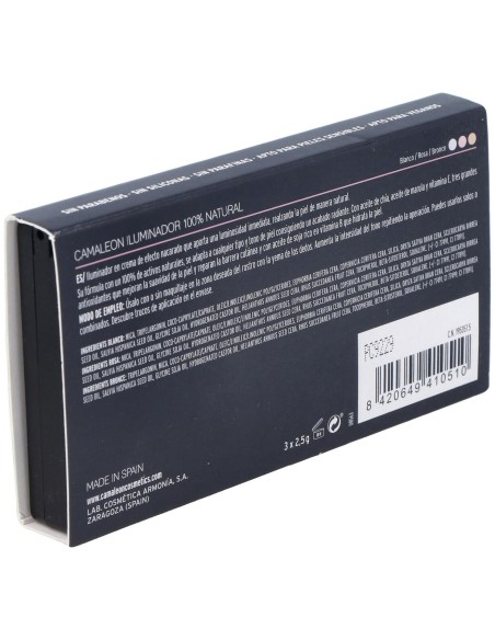 Camaleon Iluminador 100% Natural Crema Paleta 3 Colores
