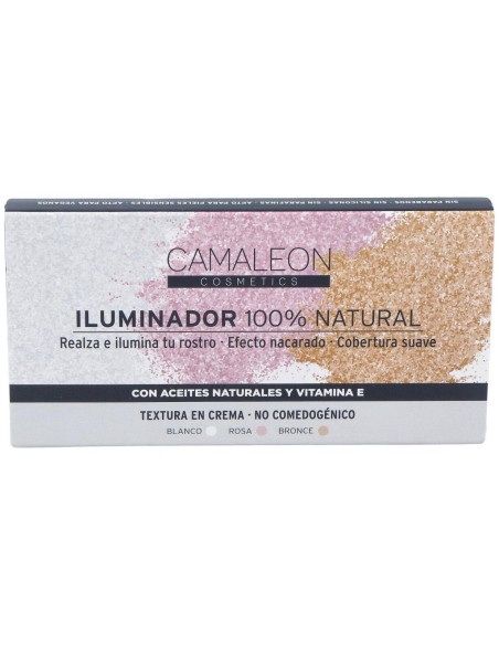 Camaleon Iluminador 100% Natural Crema Paleta 3 Colores