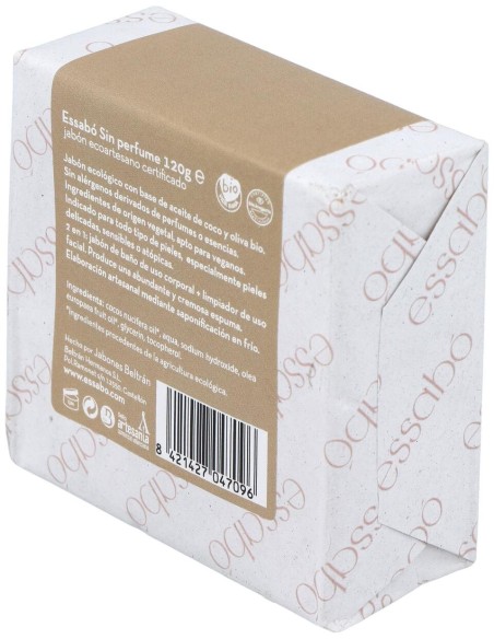 Essabo Jabon Sin Perfume Ecologico 120Gr.