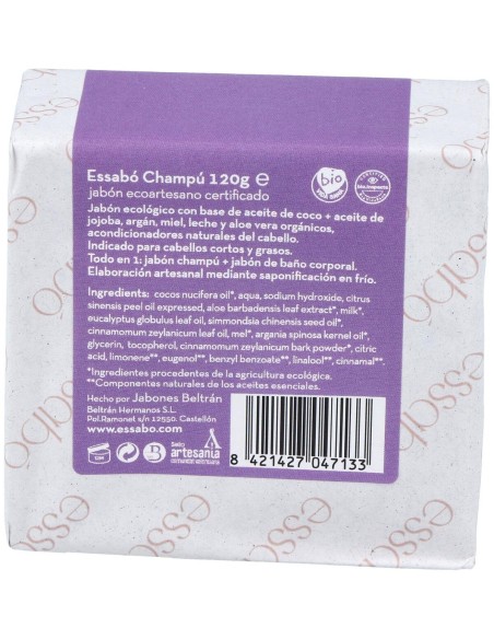 Jabones Beltrán Champú Sólido Essabo 120G