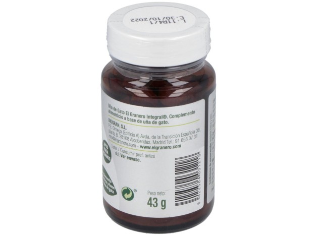 El Granero Uña Gato Forte 400 Mg 100 Comp