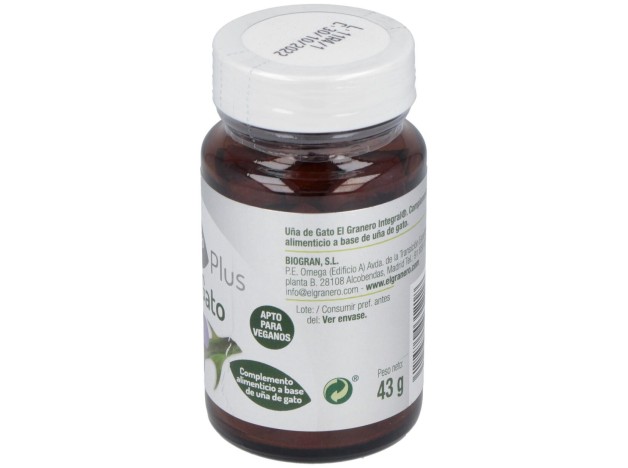 El Granero Uña Gato Forte 400 Mg 100 Comp