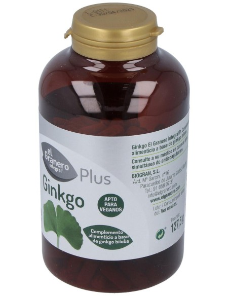 El Granero Ginkgo Biloba 600Mg 250Capsulas